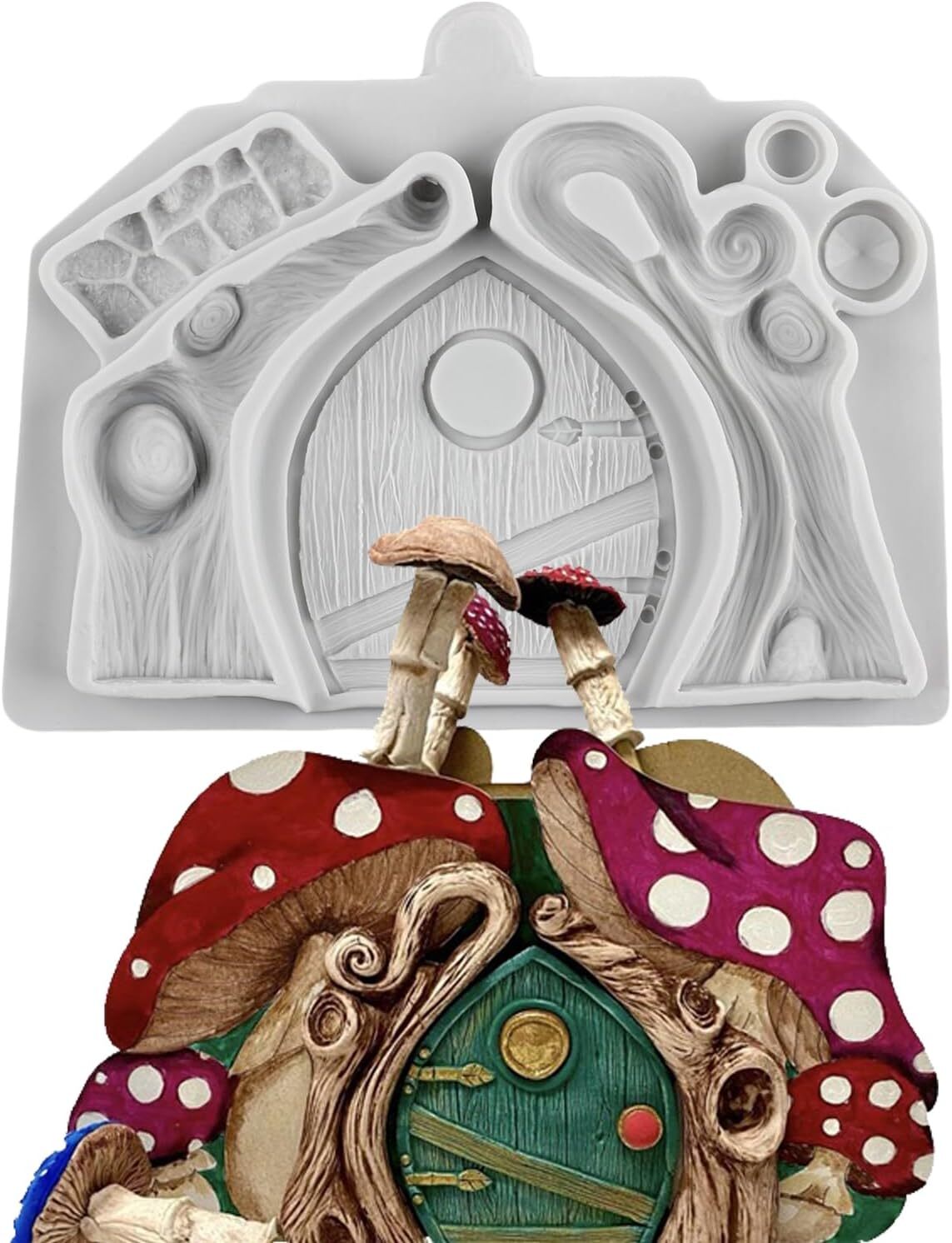 Fairy Tale Garden Fondant Silicone Molds for Cake Cupcake Decor Candles DIY Crafts