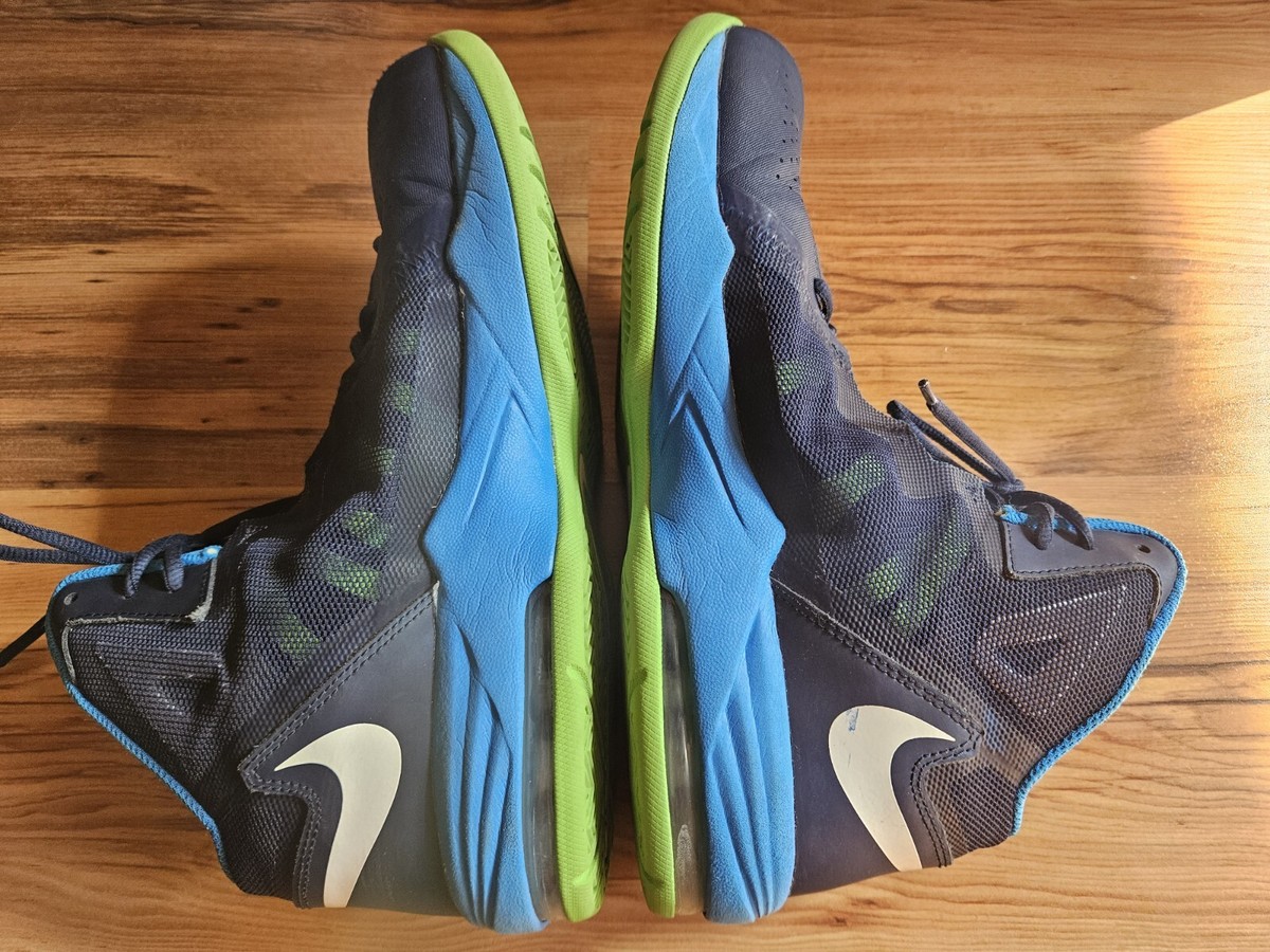 NIKE AIR MAX STUTTER STEP 2 BLUE ELECTRIC GREEN NAVY 653455  display picture 1