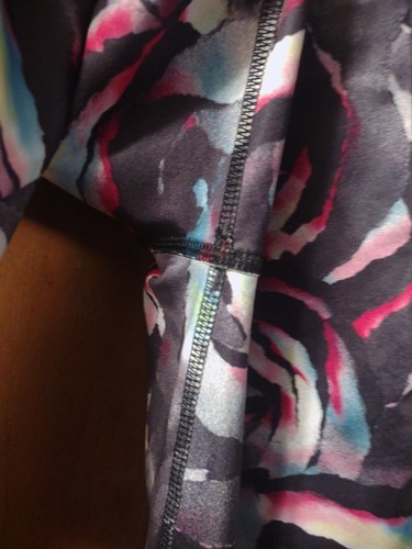 Adidas Floral Colorful Stretch Athletic Yoga Pants capri Leggings Girl Size L 14 - Picture 8 of 9