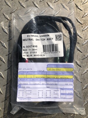evinrude johnson neutral switch & Harness 5007496