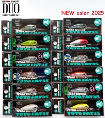 DUO Tetra Works TOTOFAT 35S Angeln,Japan Wobbler,Köder,Forelle,Raubfische NEU