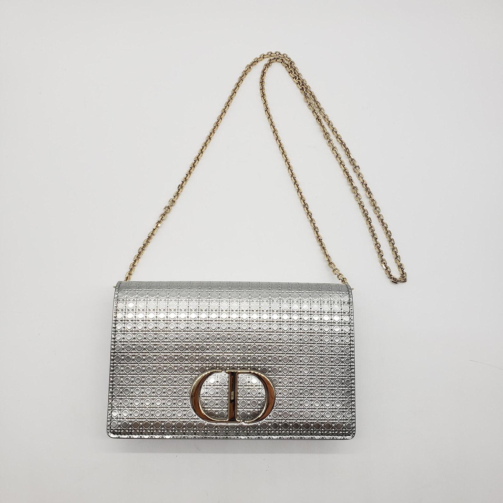 Dior 30 Montaigne Bag Metallic Steel Gray 3D model