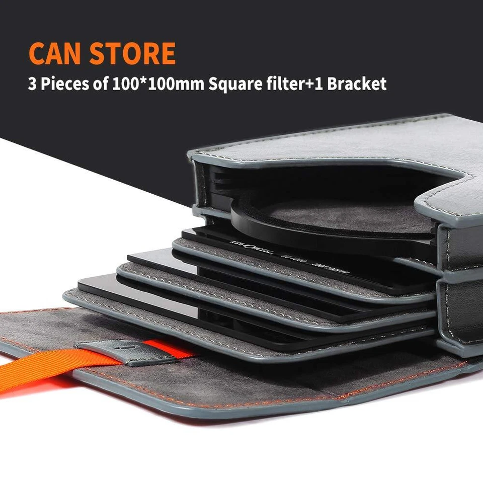 K&F Concept Square ND CPL Filter Holder Case Pouch for Canon Nikon Sony Lense - Image 3 of 4