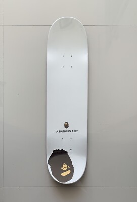 A BATHING APE deck skateboard CITY CAMO SKATEBOARD White