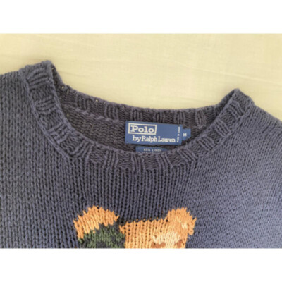 トップス vintage navy knit polo sullen ours jdo03940.jpg