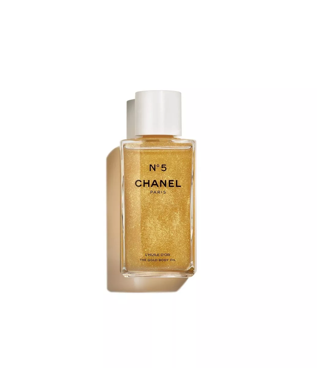 Chanel # 5 The Gold Body Oil Shimmer 8.4 oz / 250 ml NEW IN SEALED BOX