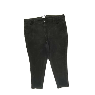 Lane Bryant High Rise Skinny Women's size 26 Black Denim Jeans