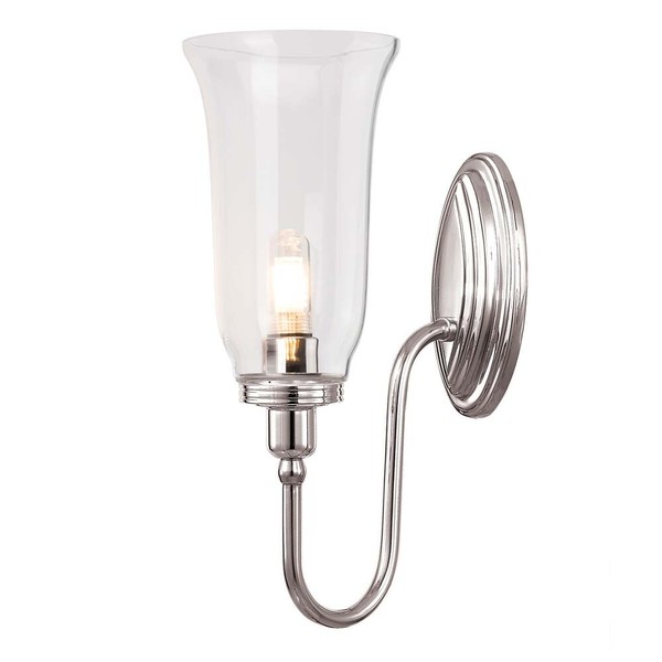 Wandlampe Spiegelleuchte Lampe Led Glas Badezimmerleuchte Flurlampe Silber IP44-image