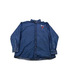 Mens Harriton NEA RA 2019 Houston Button Down Denim Shirt Size 2XL XXL Blue