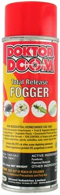 HYDROFARM Doktor Doom DDTRF5.5OZ DDTRF5-1/2OZ 5-1/2-Ounce Total Release Fogger, 5.5 oz,
