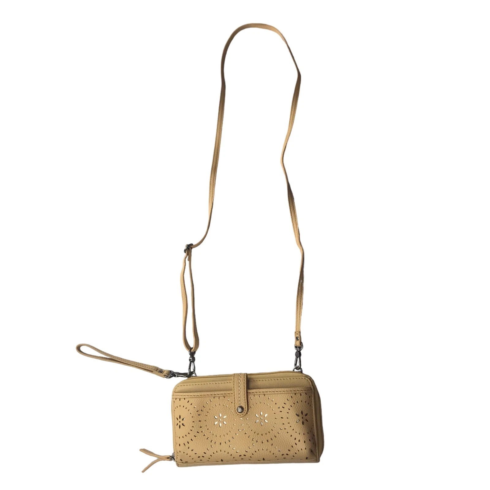 Borsa a tracolla The Sak in pelle cerniera continentale cinturino rimovibile marrone chiaro