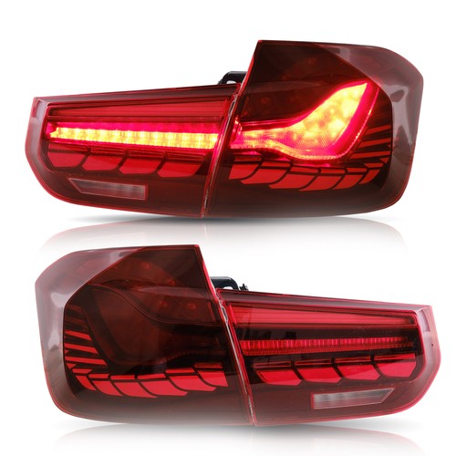 LED Tail Lights For BMW F30 F80 M3 3 Series 2012-2018 Animation Rear Lamps Pair - Picture 2 of 12