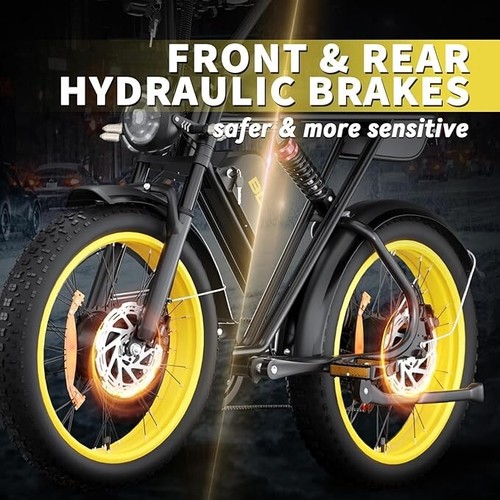Electric-Bicycle 1500W/3000W Adults E-Bike 20'' Fat Tire Mountain MTB 20/46Ah UL - Picture 6 of 9
