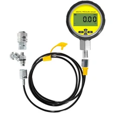 10000PSI Digital Hydraulic Pressure Gauge Test Coupling Kit 700BAR/70Mpa 1/4-NPT
