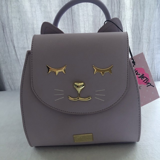 betsey johnson cat bag