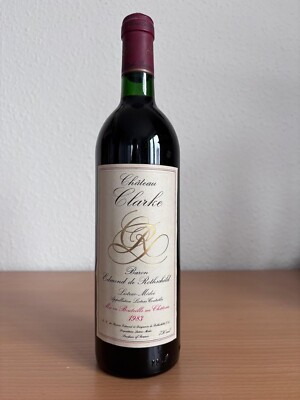 Weinverkauf Chateau Clarke, Baron Edmond de Rothschild, Listrac-Medoc 1983. 13%