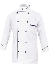 Doublebreasted Jacket Men Chef Coat Long Sleeve Kitchen Uniform Cook Shirt CAWB1
