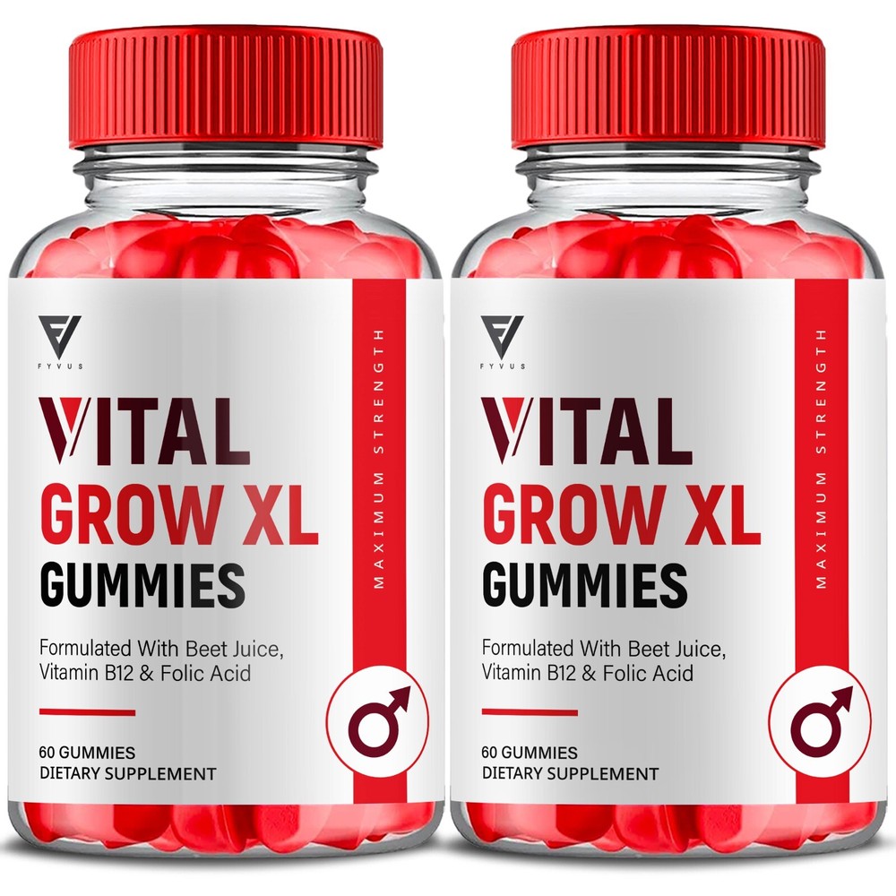 (2 Pack) Vital Grow XL Gummies, Vital Grow XL Maximum Performance (120 Gummies)