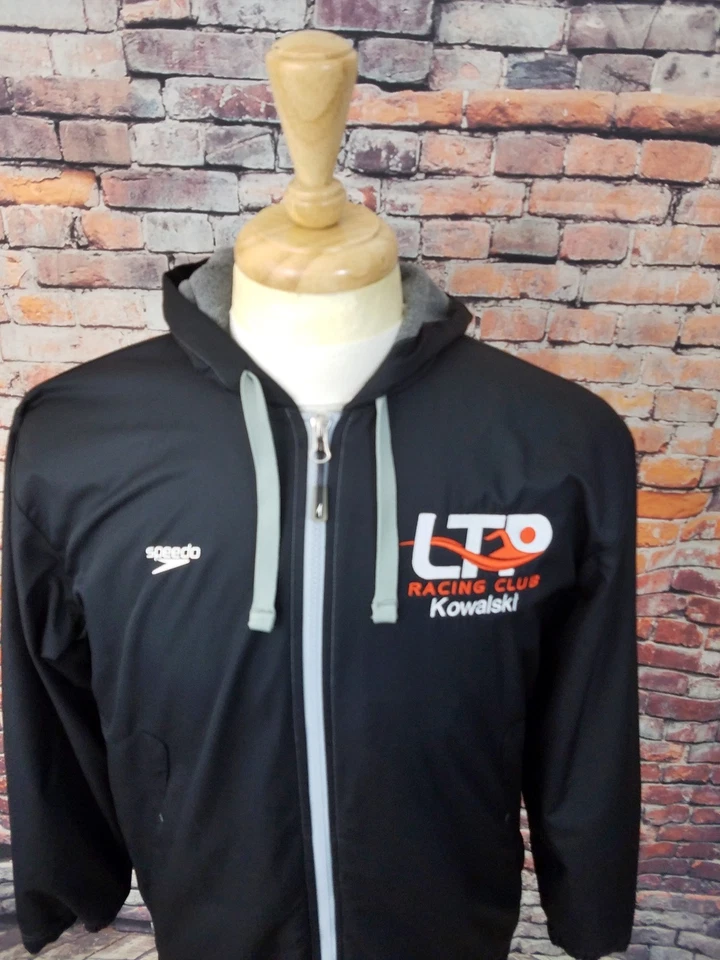 Speedo Black Full Zip RACING CLUB KOWALSKI Fleece Lined Unisex Parka Jacket XS - Image 3 of 4