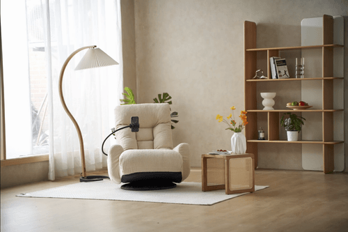 Silla de Juego Ajustable Calor y Cintura Sillón 360 Grados para Salón - Imagen 23 de 71