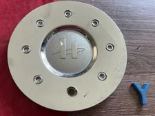#Y 1) HELO Wheels CHROME Wheel Center  Cap  S208-6