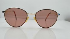 Vintage ESQ Gold Multi-Color Metal Oval Sunglasses FRAMES ONLY