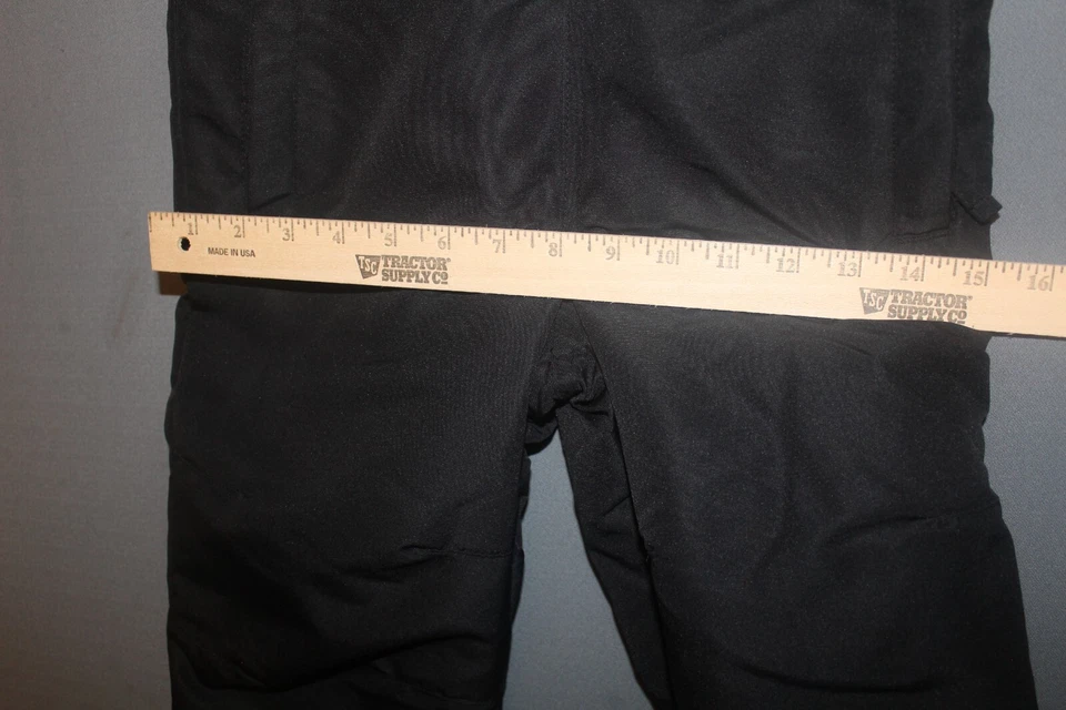 Athletech Youth S 6/7 黑色滑雪围兜整体防水绝缘 — 第 3/4 张图片