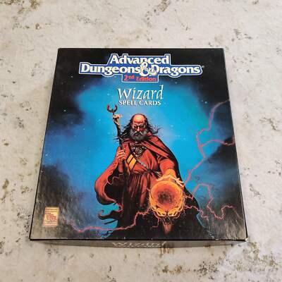 Advanced Dungeons & Dragons Zauberkarten - Guter Zustand AY155