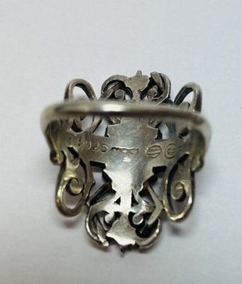 MOD Harley Davidson Sterling 925 Silver Logo Filigree Ring MOD Harley Davidson Sterling 925 Silver Logo Filigree Ring