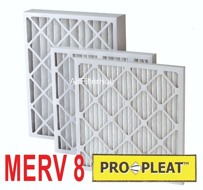 FMI Pro-Pleat Pleated Filters MERV 8 (1'' 2'' 4'') (12 pk for 1-2'', or 6 pk for 4'')