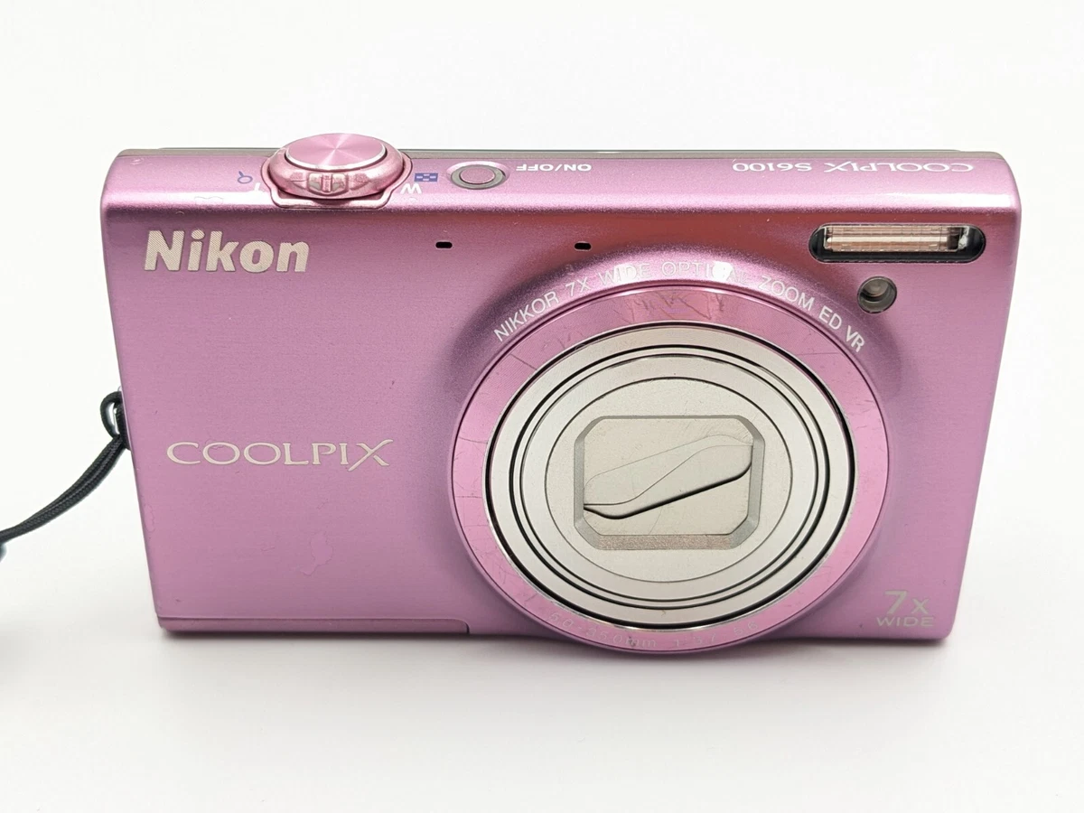 Nikon COOLPIX S6100 Gloss Pink 20.0MP Digital Camera FROM JAPAN 129