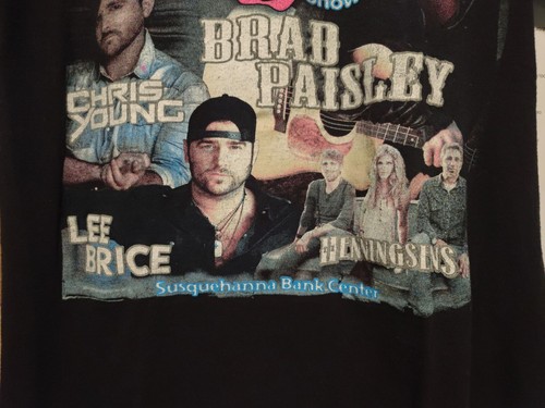 92,5 XTU 29th Anniversary Show Camden NJ 2013 schwarzes T-Shirt Medium Brad Paisley! - Bild 5 von 19
