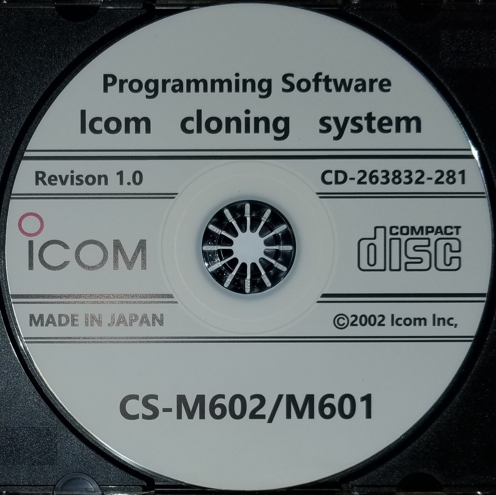 Icom CS-M602/M601 Programming Software Revision 1.0 for IC-M602/IC-M601 ...