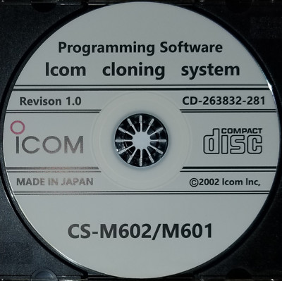Logiciel Icom CS-M602/M601 Révision 1.0 - Programmation Pour Radios Marines IC-M602/IC-M601