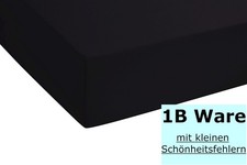 Spannbettlaken Baumwolle Biber warm Winter 160x200 cm schwarz 1b
