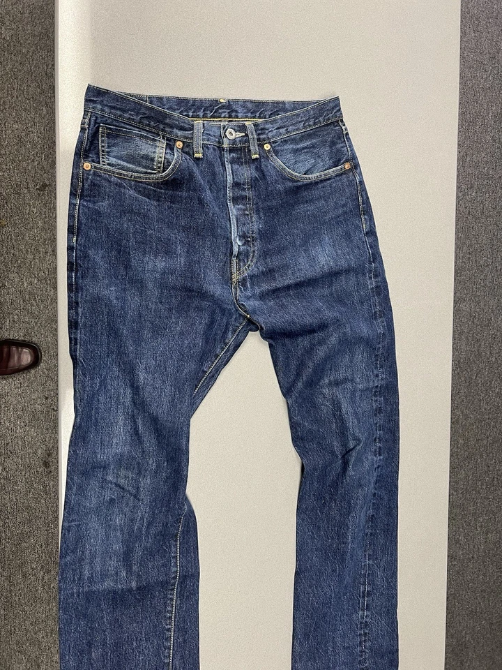 Jeans de mezclilla Levi's LVC 1955 501xx con ribete Redline 34x30 hechos en Japón Big E para hombre Foto 4 de 4