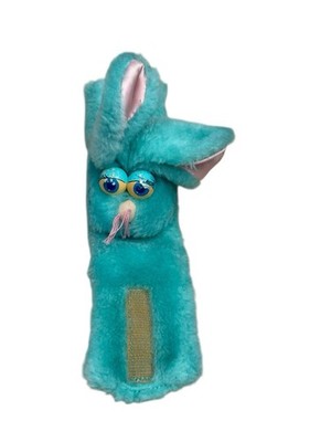 Vintage Hasbro Watchimal Blue Bunny Rabbit Plush Band Watch 1985 Softies Rare