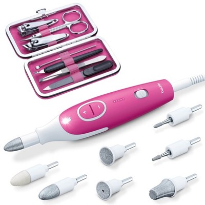 Beurer MP44 Professional Manicure and Pedicure Nail Drill Set, E-File with 7 ...