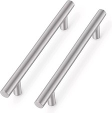 B & Q Kitchen Door Handles Hole Centre Cabinet Handles Stainless PK 0F 5 - 160mm