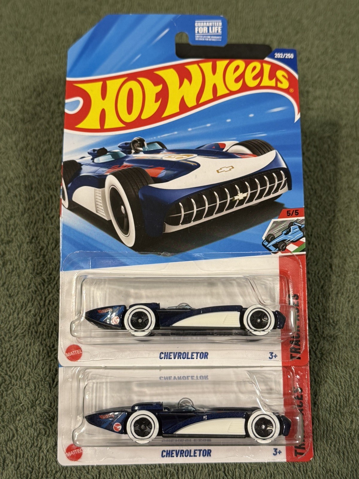 Hot Wheels 2025 Mainline  Treasure Hunt Track Aces Chevroletor Blue #202