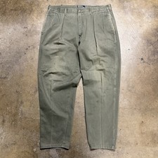 Vintage 90s Polo Ralph Lauren Made In USA Pleated Chino Trouser Pants Fits 38