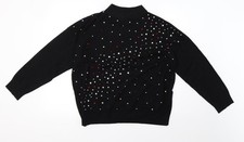 Womens UK Size M Wallis Black Pullover Sweatshirt