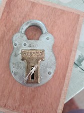 Nos Henry Squire 440 Padlock with 1 Key Made In England Exellent Lock Unused