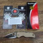 Spyderco Native 5 - Brown Canvas MIcarta Handle / CPM-Cruwear Steel / Drop Point