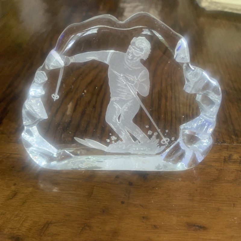 Skier In Glass