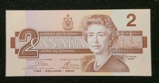 1986 Canada Two Dollars Banknote 2919