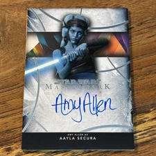 Amy Allen Aayla Secura 2024 Topps Star Wars Masterwork AUTO Card #A-AM A