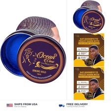 OCEAN VIEW DEEP WAVES POMADE- Water-Based Hair Cream for 360 Wave Training an...