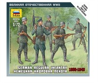 Zvezda 6178 - 1/72 Wargame Addon Figuren Set Deutsche Infantrie 39-42 - Neu