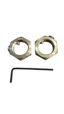 Brass Earthing Lock Nuts Cable Gland Locknut Electrical Pack of 2 EN20 SWA Cable